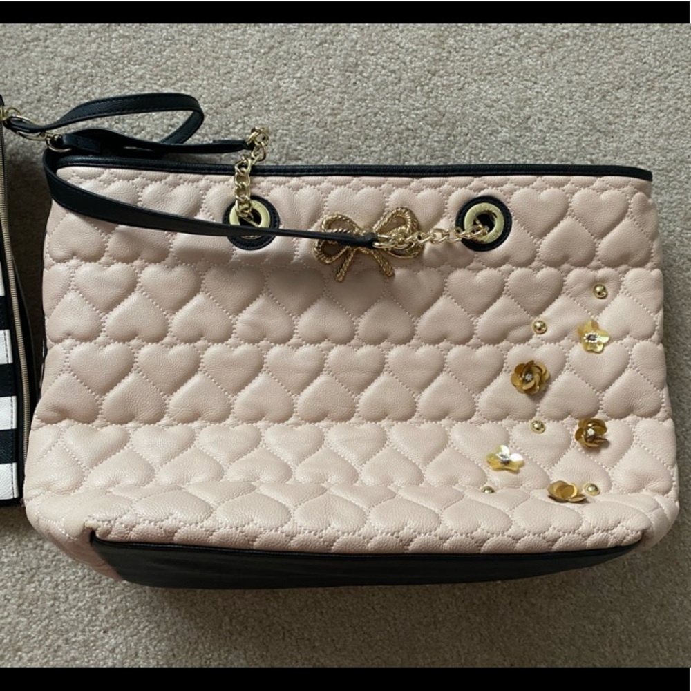 Large Betsey Johnson pink bag